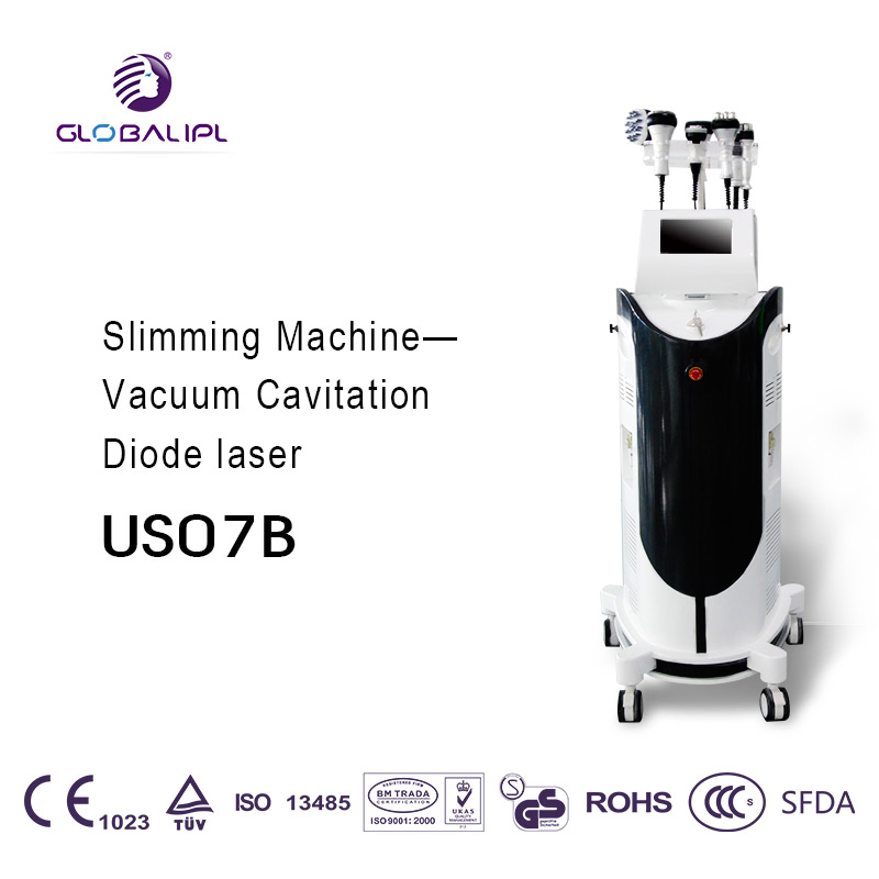 8 in 1 Slimming Machine Vacuum Cavitation+RF+Lipo Laser+Ultrasonic Weight Loss Slimming Machine