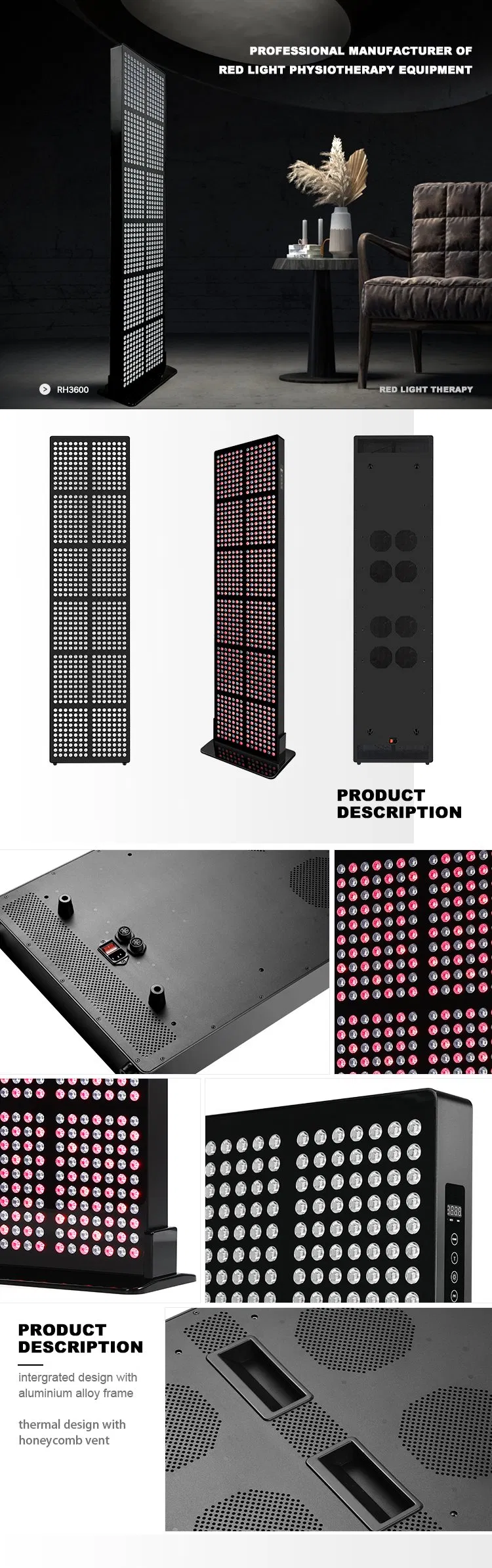 LED Red Light Therapy Panel