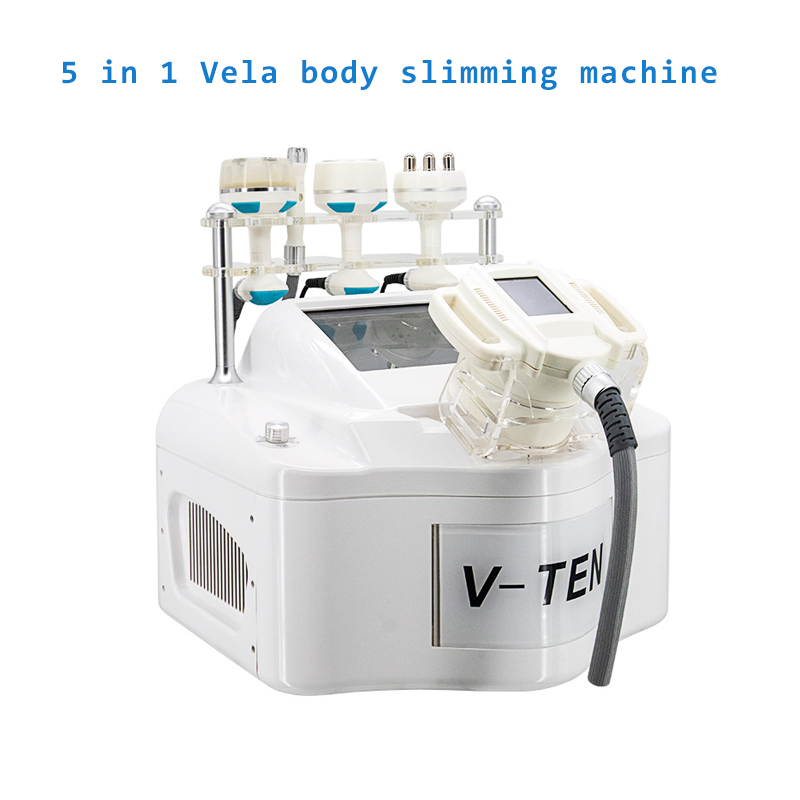 2025 Vela Boby Shape Professional Vacuum Roller 6 in 1 Therapia Retcet Radportable V10 Vacuum Roller Machine Vela Body Shape Slimming Cavitation Salon Equipment