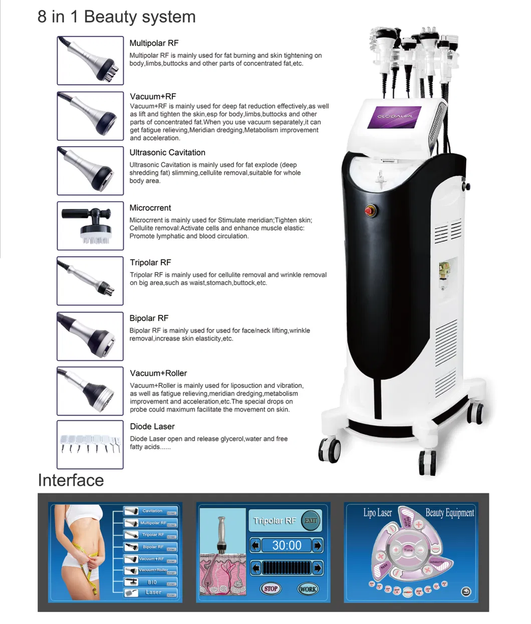 8 in 1 Slimming Machine