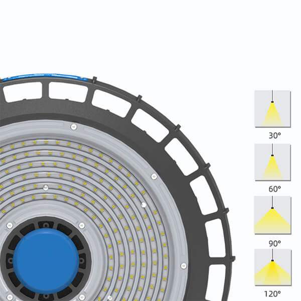 200W Warehouse High Bay Lighting Factory 36000lm IP65 ETL Dlc Approved
