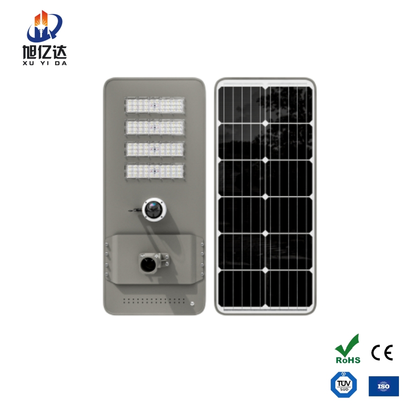 60W 100W All in One LED Solar Street Light with CCTV Camera