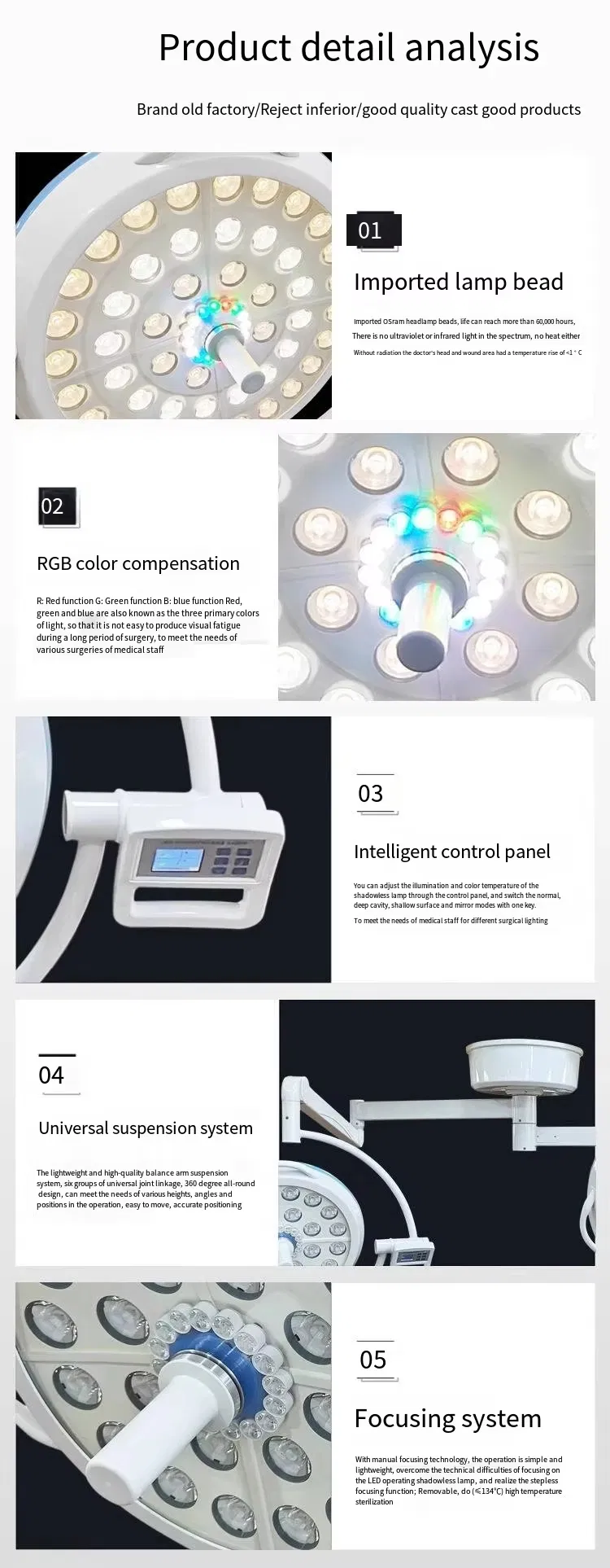 LED Operating Light Details