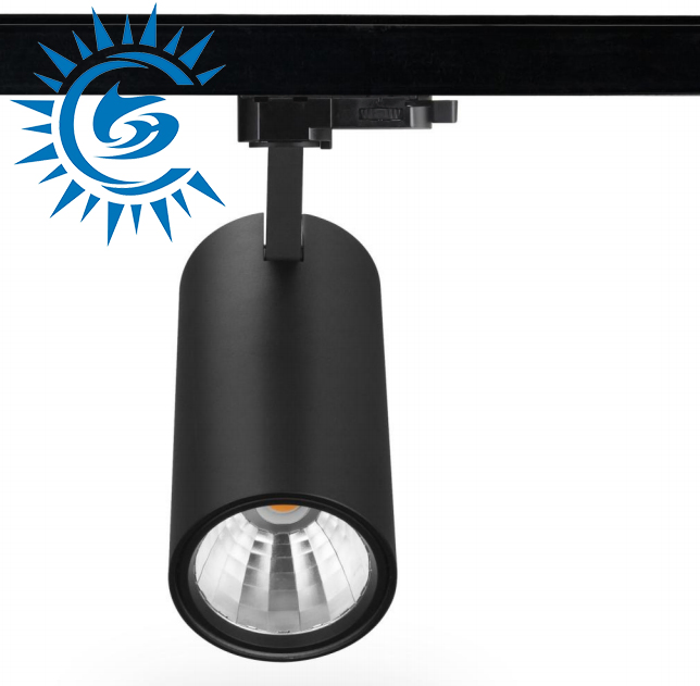 High Brightness Clothing Shop Store Home Balck White Grey 5-50W LED Spotlight Integrated Track Light for Mall, Aisle