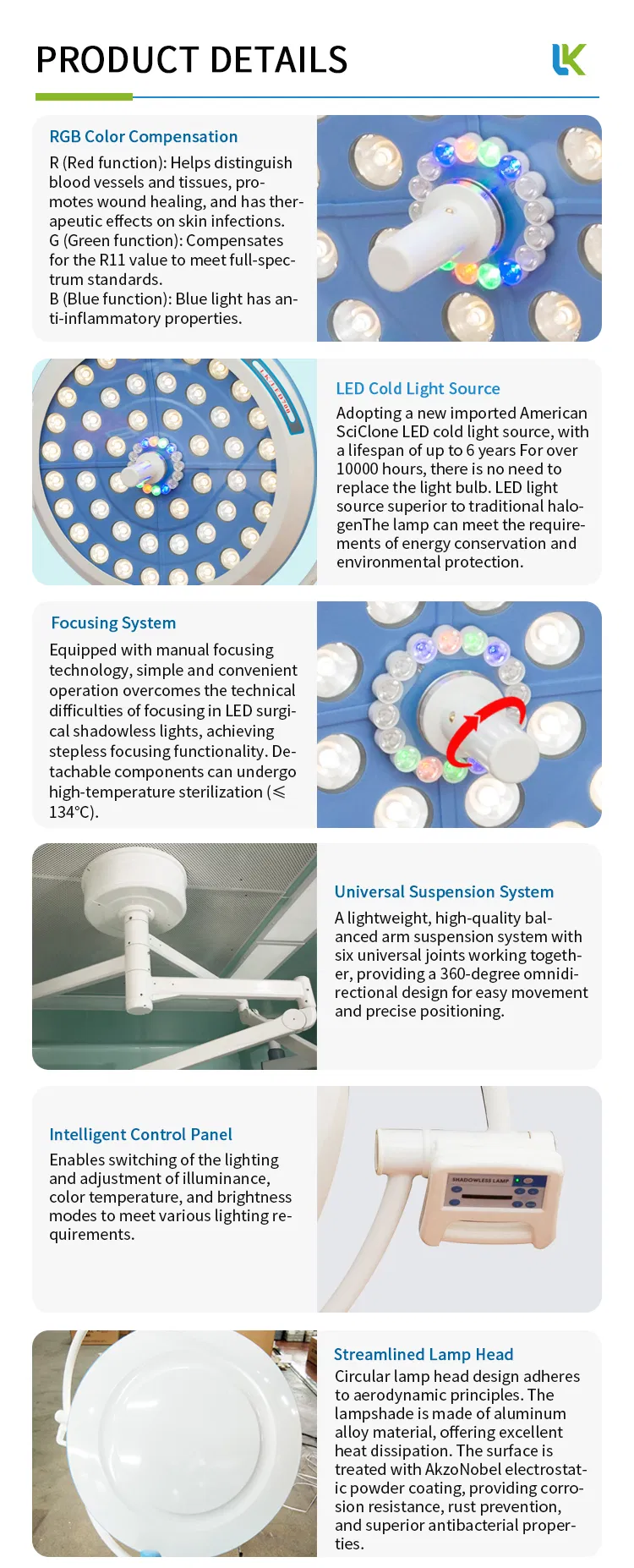 Surgical Lamp Detail 2