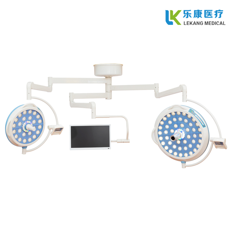CH Factory Price HD Camera Surgical Wall Double Dome Mobile Head Vet Ceiling LED Portable Shadowless Lamp for Emergency Clinic