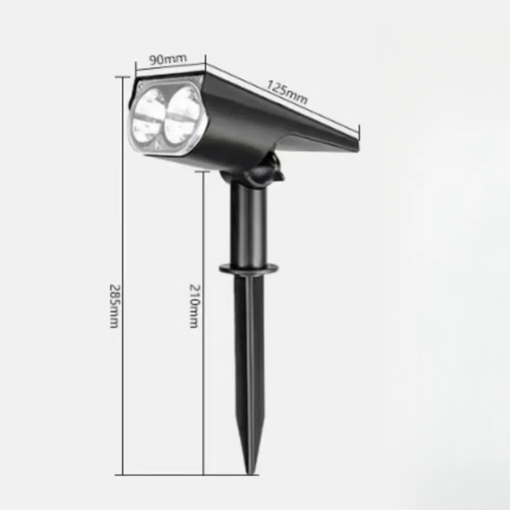 LED Solar Spot Lights Outdoor, IP65 Waterproof Dusk-to-Dawn Landscape Spotlight