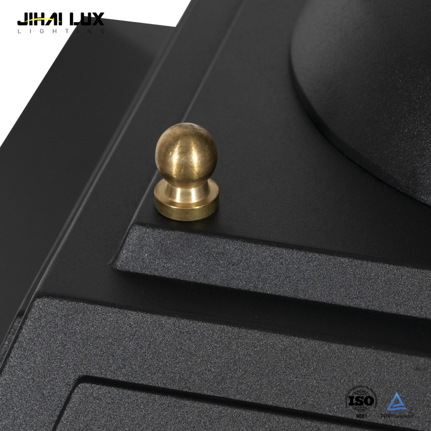 European LED Post Top Street Lamp Road Waterproof IP66 Garden Lamp Post Outdoor Curved Arm Light Eclairage Public LED Exterieur