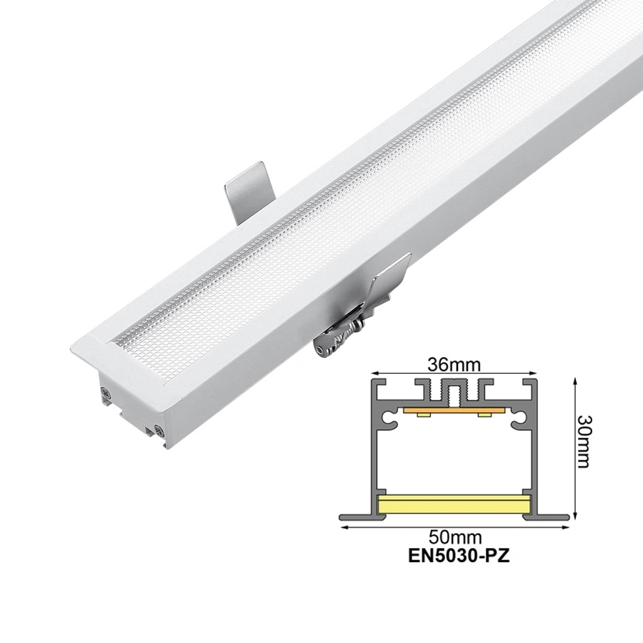 5030 Series Ceiling Recessed with Anti-Glare Reflector Linear Light LED Linear Pendant Light for Office/Supermarket
