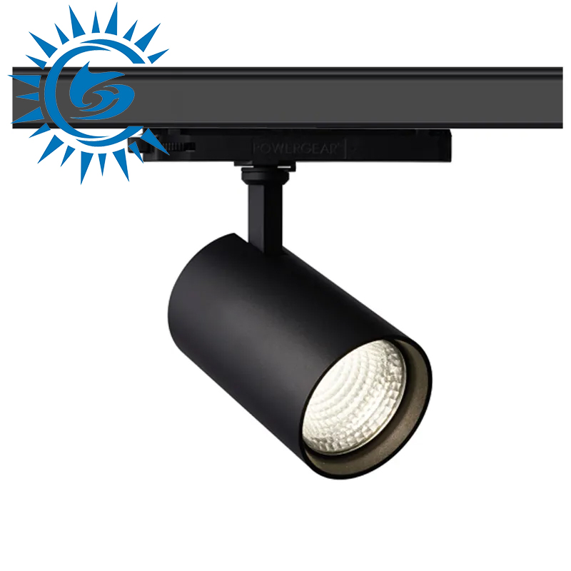 High Brightness Clothing Shop Store Home Balck White Grey 5-50W LED Spotlight Integrated Track Light for Mall, Aisle