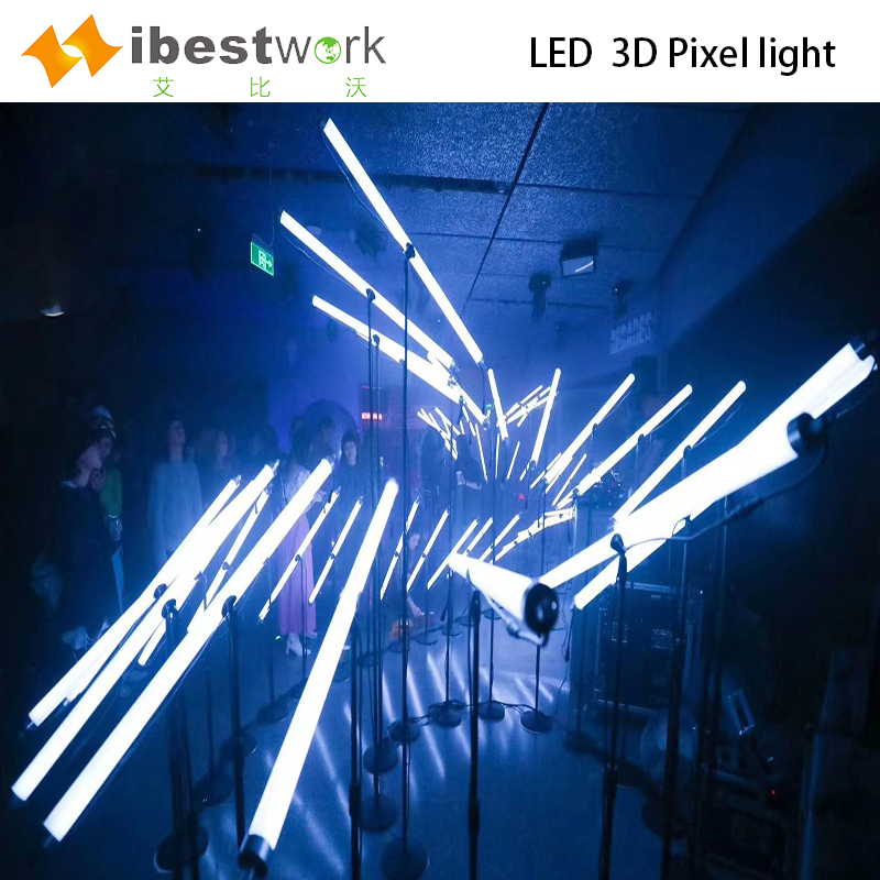 Wholesale DMX RGB Magic Color Stage Lighting 360 Degree Geometry 3D LED Pixel Tube Light