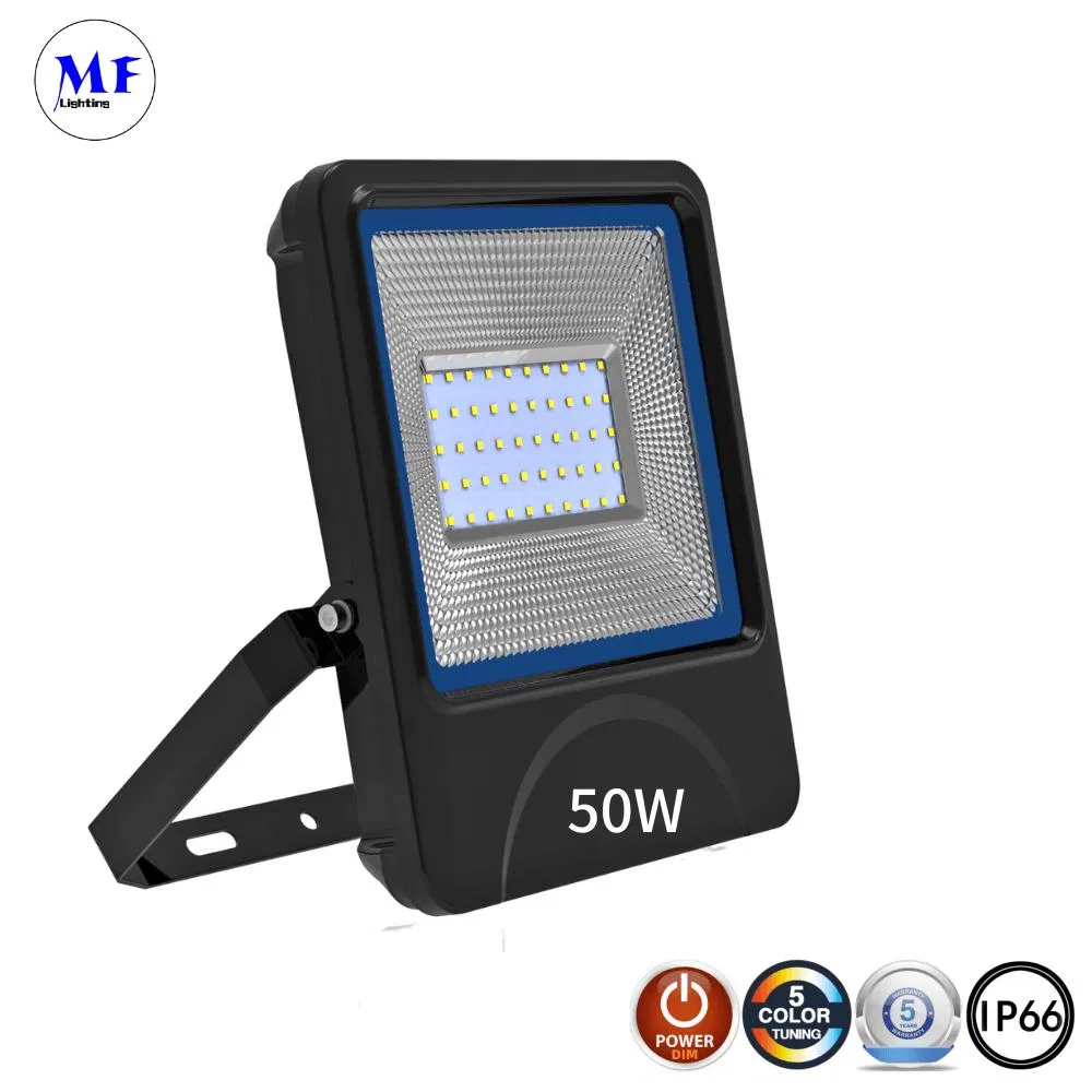 RGBW Floodlight Projector Remote Controller SMD 10W 20W 30W 50W 100W 150W 200W IP66 Waterproof Portable Outdoor LED Flood Light