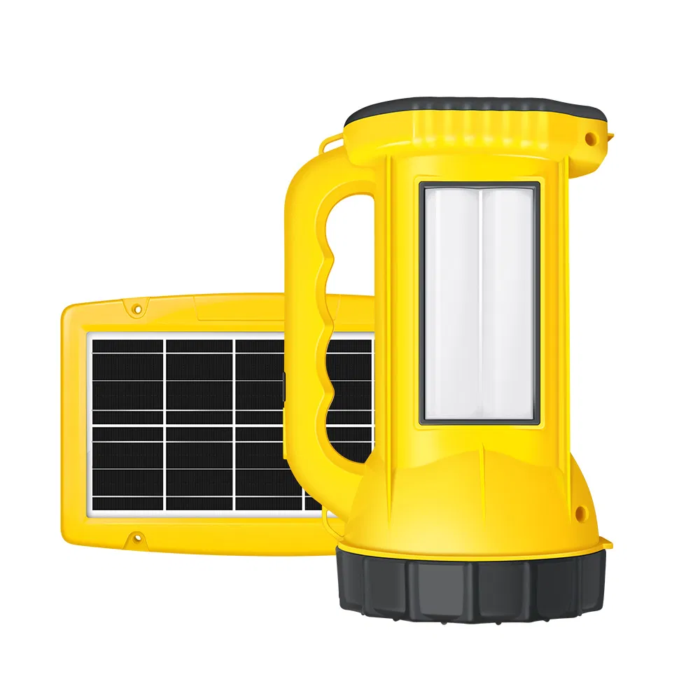 Handy Solar LED Torch Super Bright Solar Camping Flashlight with Foucs Light and Reading Light
