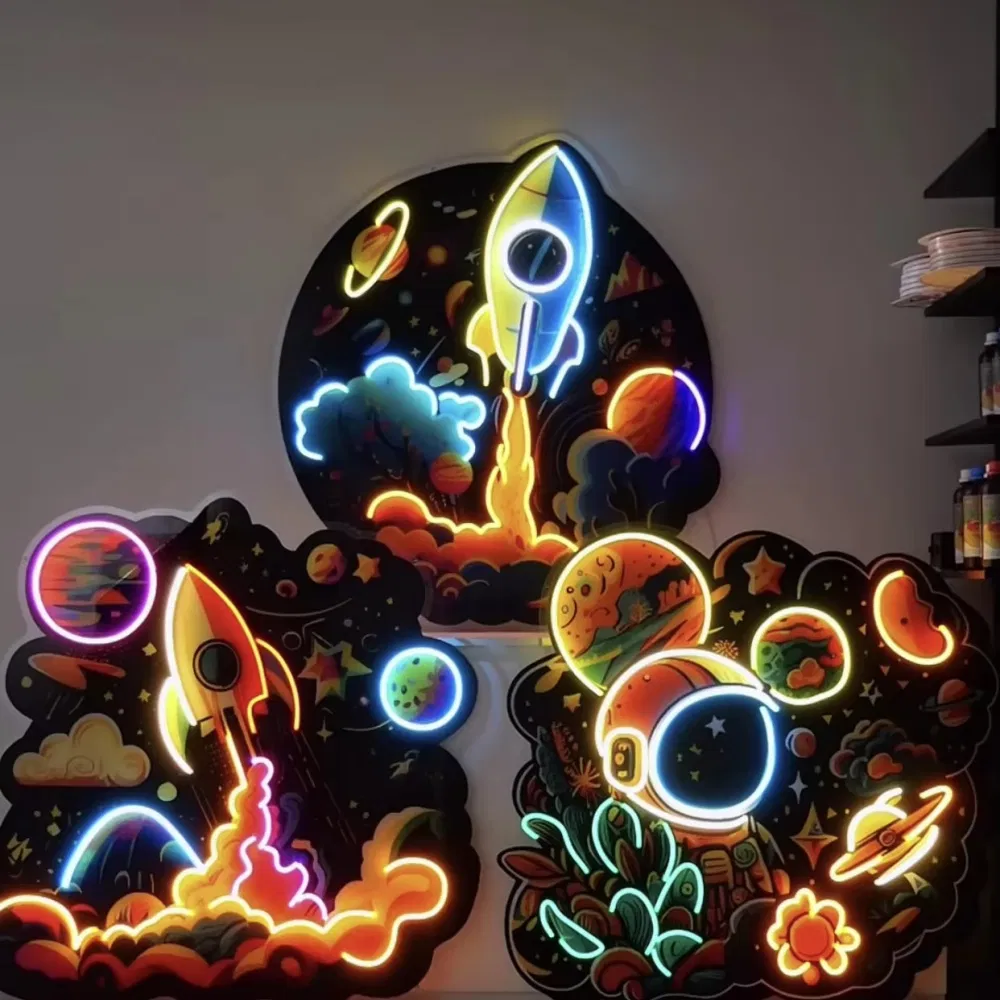 Eye-Catching Custom Neon Lights with Multi-Color LED Effects