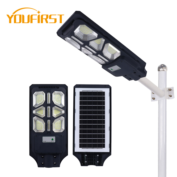 Kingkong New Design Black Waterproof IP65 60watt Integrated Solar LED Street Light