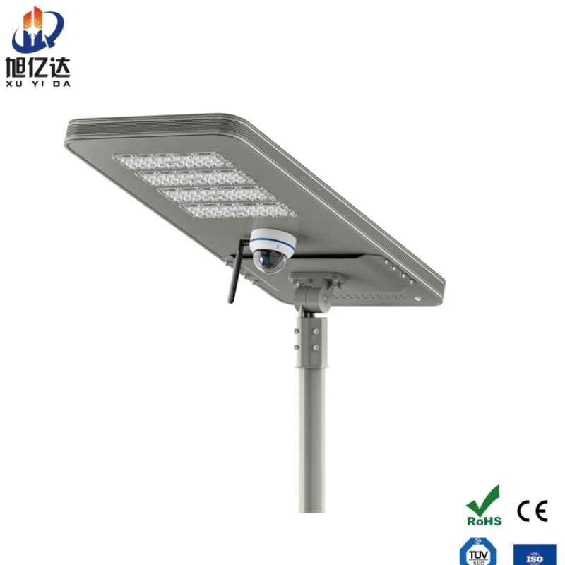 60W 100W All in One LED Solar Street Light with CCTV Camera