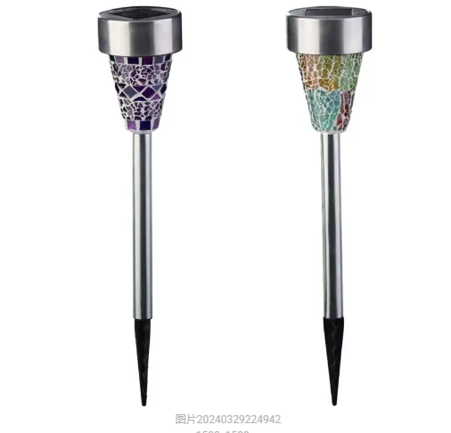 Outdoor Solar LED Mosaic Stake Light