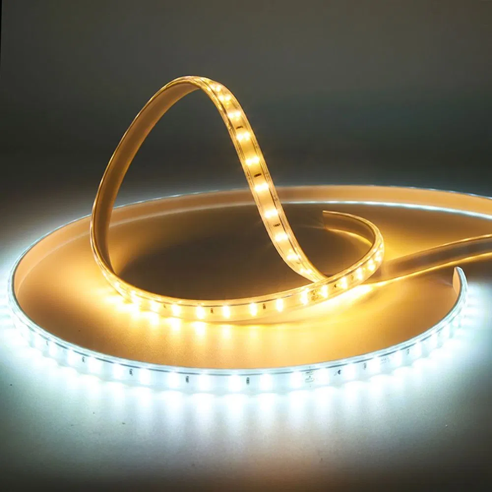 Outdoor 2835 IP65 Waterproof 120LEDs/M Flexible Ribbon Soft 220V 100m/Roll LED Strip Light for Christmas Decoration Lighting