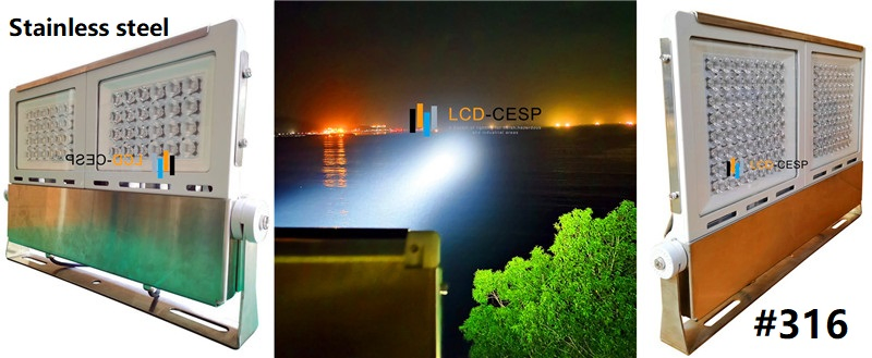 High Power LED Floodlight 50W-1200W Marine Industrial Outdoor Lighting IP67 IP68 Ik10 CE Certified 150lm/W Aluminum Alloy for Port Warehouse Stadium Project