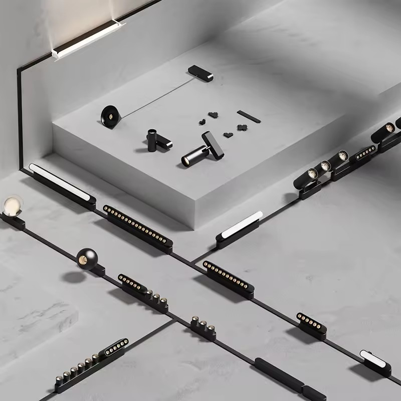 Aluminium Ultra Thin 45mm LED-Interior-Lighting Magnetic Track Light