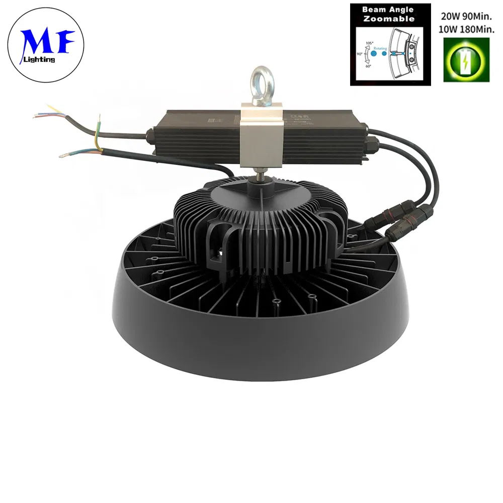 IP65 Waterproof Dustproof 5years Warranty 100W 150W 200W 240W 4 in 1 CCT Power Adjustable LED High Bay Light for Stadium Hangar and Exhibition Hall