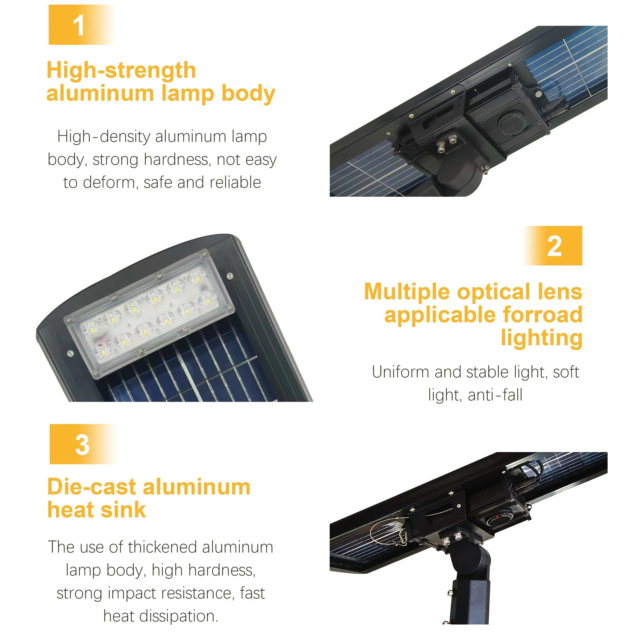 120W Waterproof IP65 High Lumen Bridgelux Solar LED Street Lamp Outdoor Microwave All in One Integrated Solar Street Light