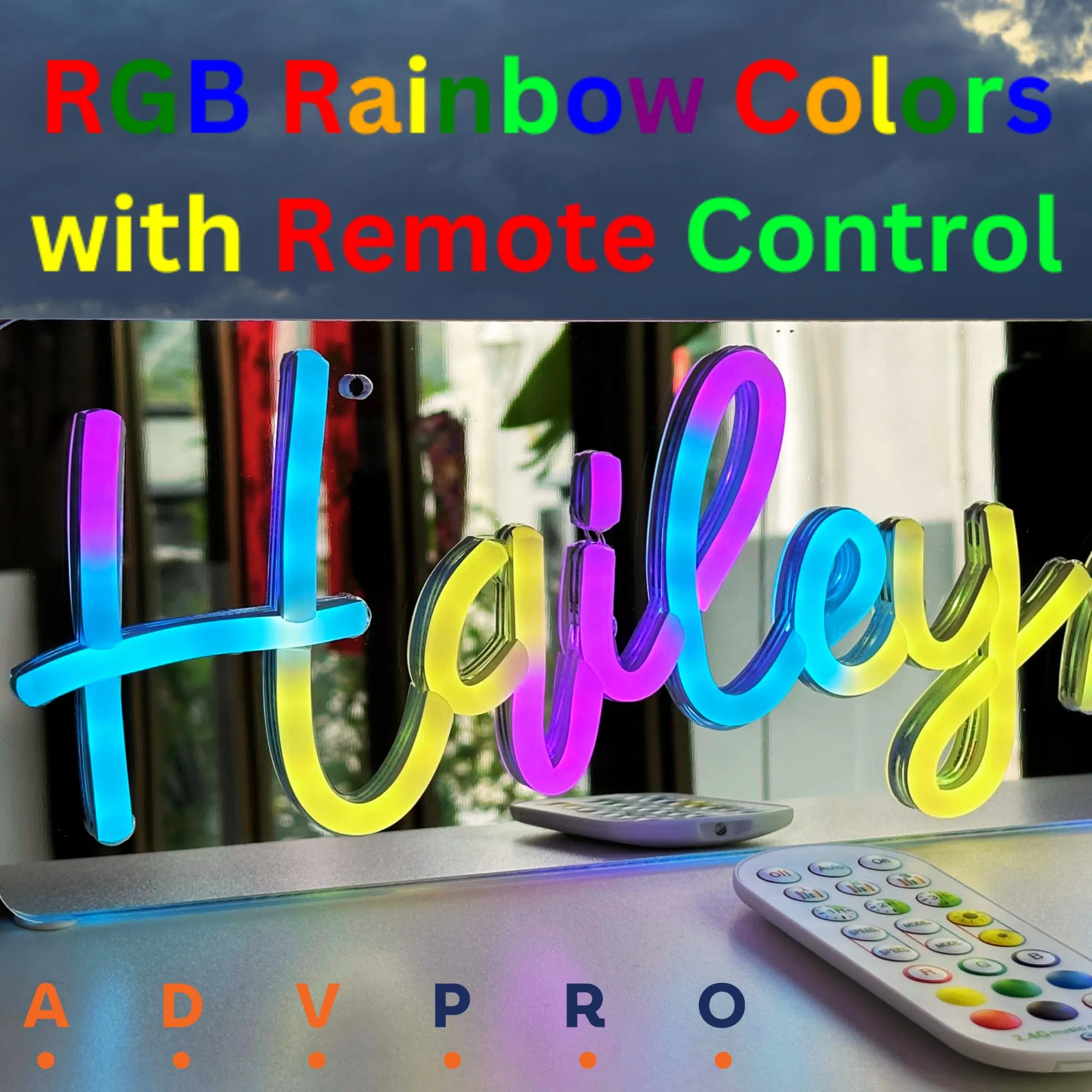 Custom LED Neon Sign - Personalized Large Light with Name/Surname/Logo for Wedding Birthday Party Bar Shop Wall Decor