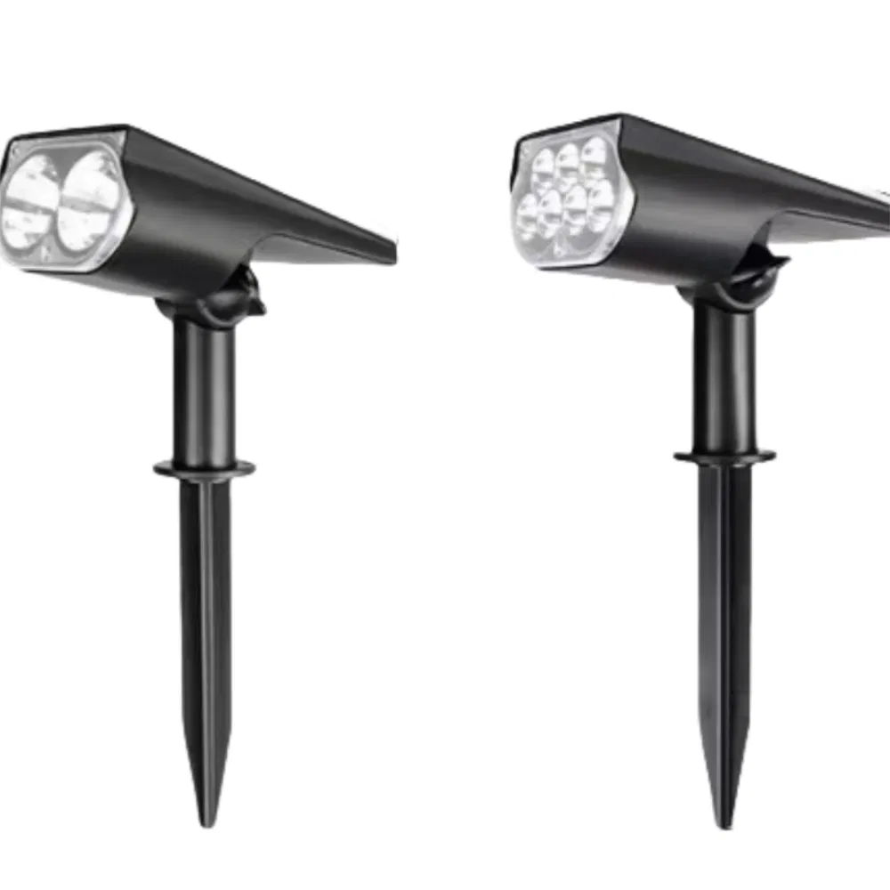 LED Solar Spot Lights Outdoor, IP65 Waterproof Dusk-to-Dawn Landscape Spotlight