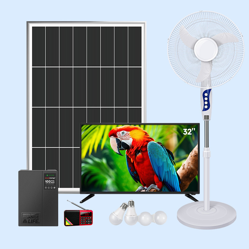 Portable Solar Kit with Panels and Accessories for Camping