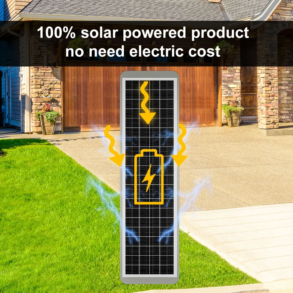 All in One Outdoor New Product Road Flood Lighting Energy Saving Lamp Panel Rechargeable Battery Garden Wall Solar LED Street Light