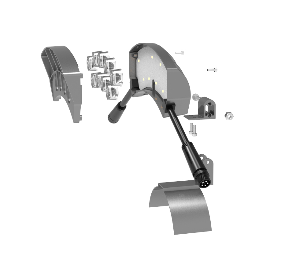 15W 18W RGB Crescent Light LED Outdoor Corrugated Lamp Project Special Roof Tile Projection Lamp