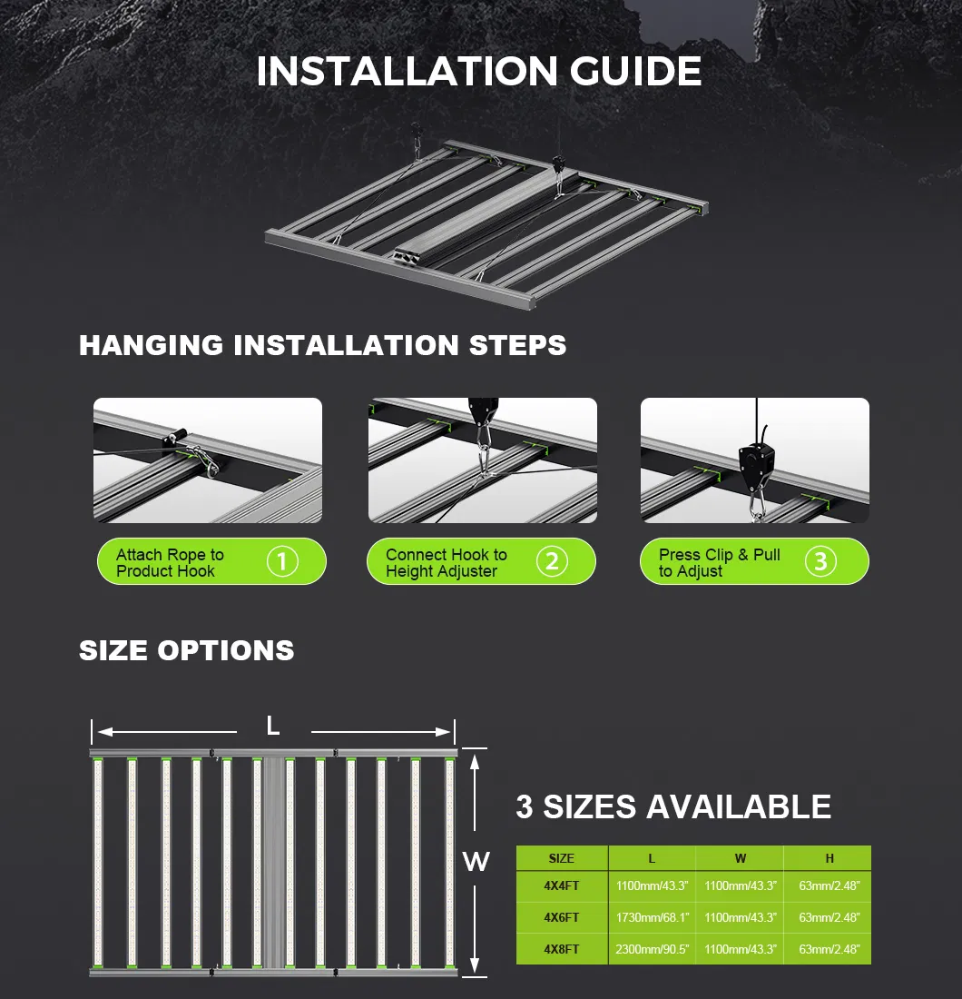 LED Grow Light 800W 8