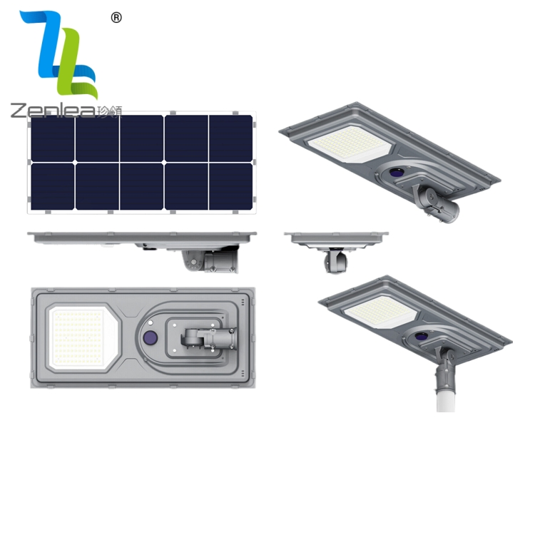 Outdoor Waterproof IP65 Die-Casting Aluminum Streetlight 100W 200W 300W Integrated All in One LED Solar Street Light