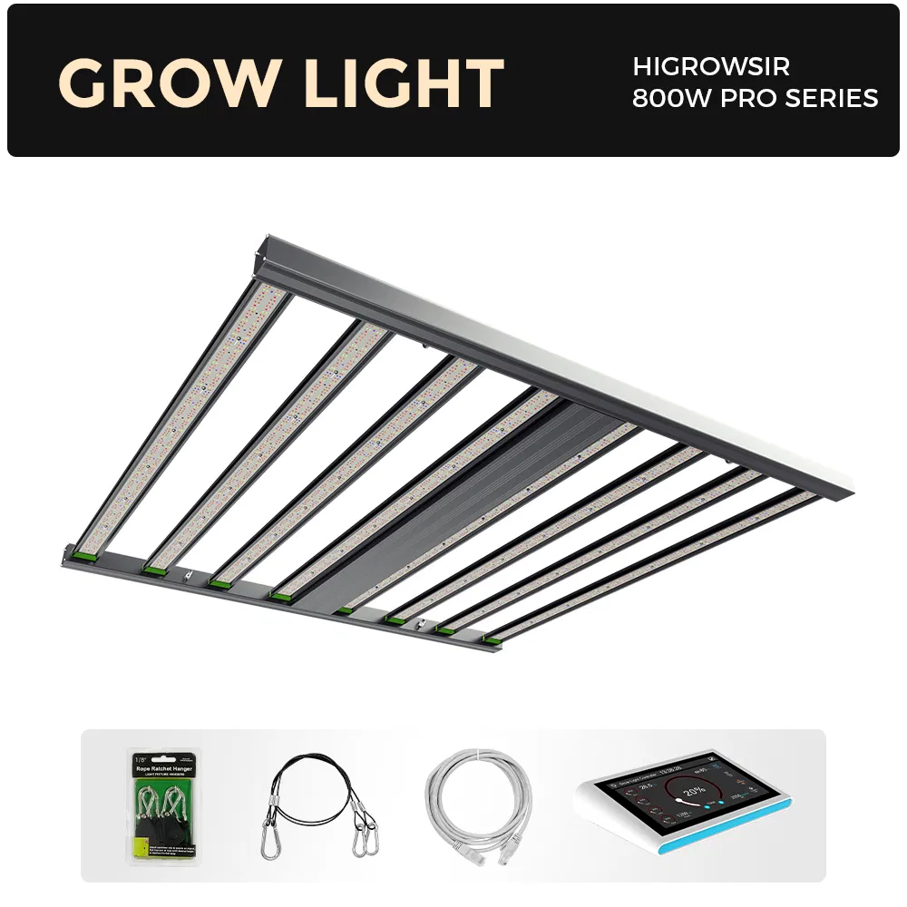 Vertical Farming LED Grow Light 800W Coverage Full Spectrum UV/IR Enhanced