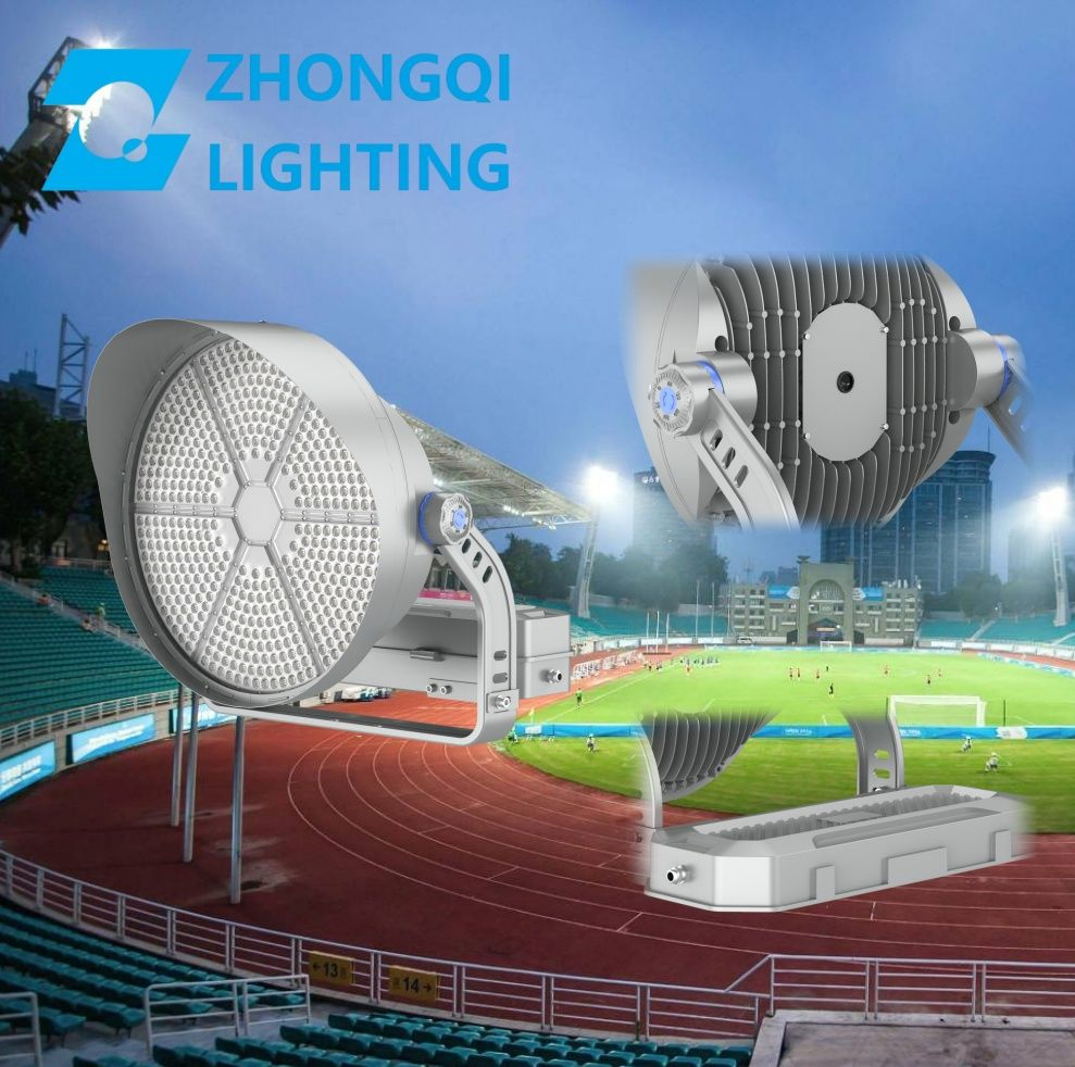1200W LED Floodlight Sport Lighting DMX512 160lm/W 3030 Chip 5-Year Warranty