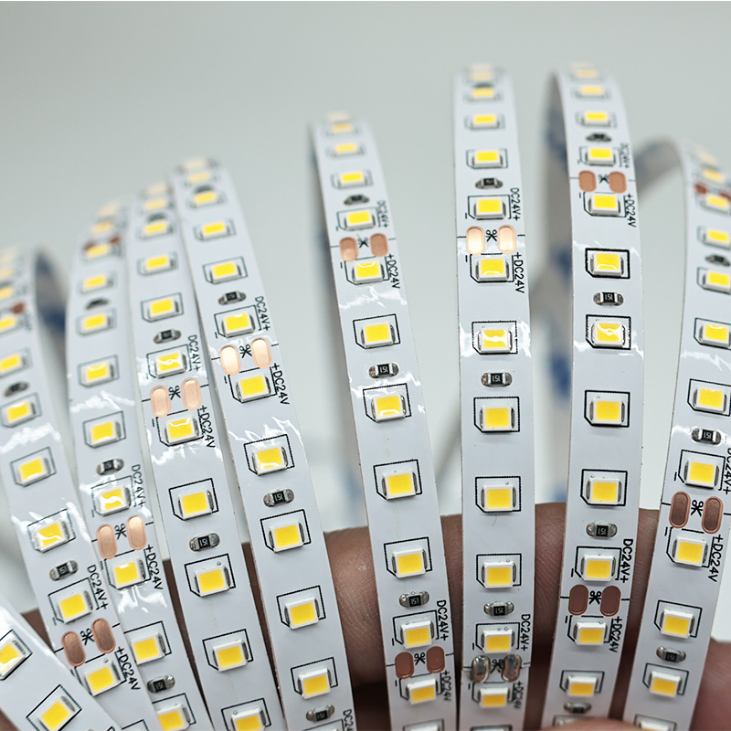 OEM SMD 2835 Flexible LED Strip Light 120LEDs/m 12V/24V IP20 10W 8mm for Bedroom, Cabinet, Bedroom, Staircase, Hotel