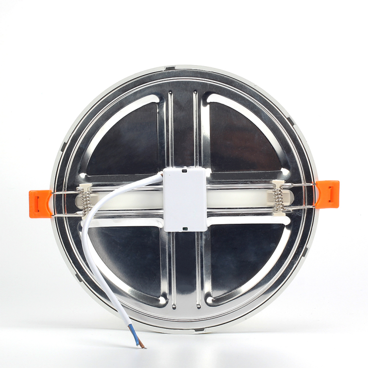 Free Sample Slim White Open Hole Adjustable Round Suspended Ceiling Recessed LED Panel Light 8W