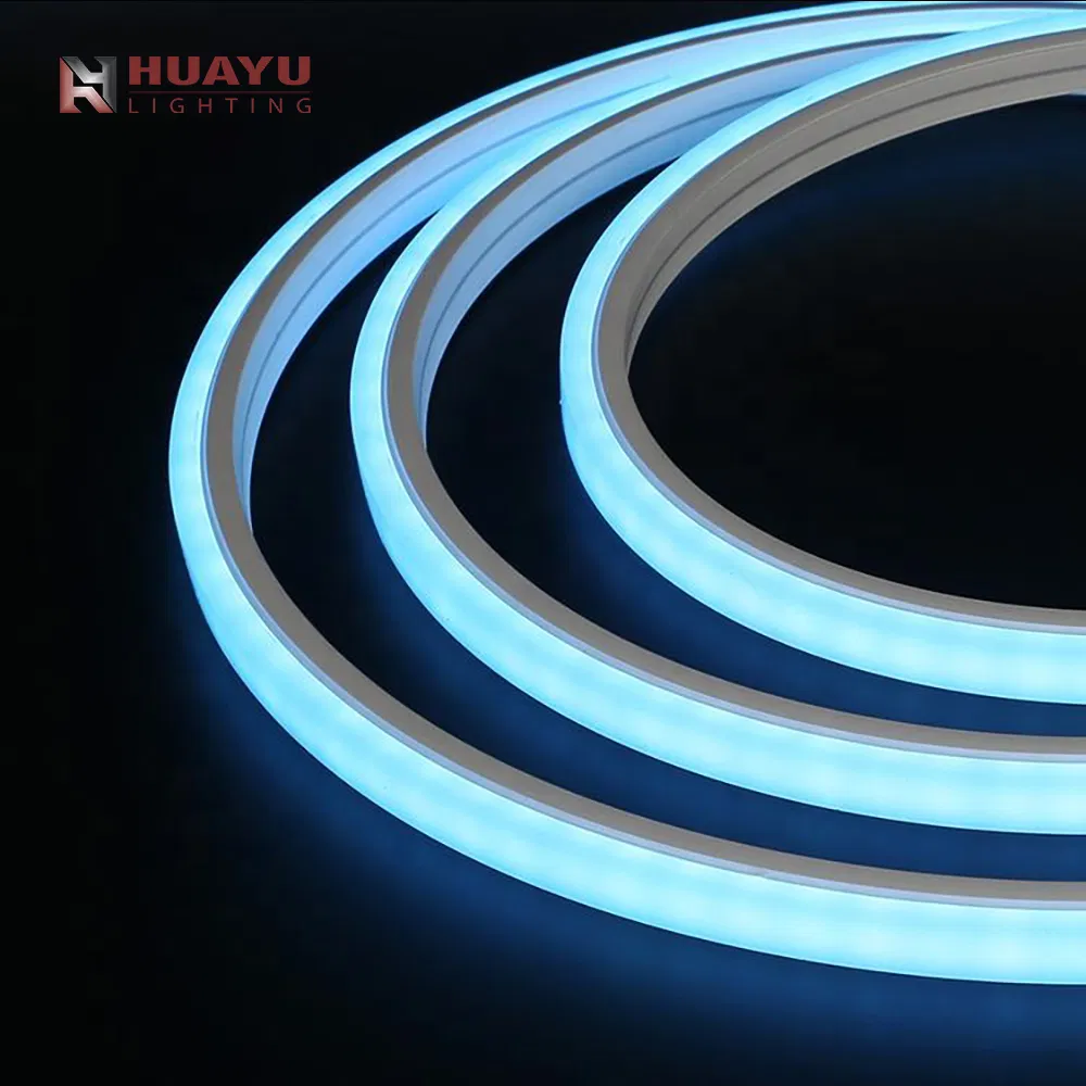 RGB Programmable Multicolor Effects Black Aluminum Channel LED Strip 10X10mm Bright Neon Light