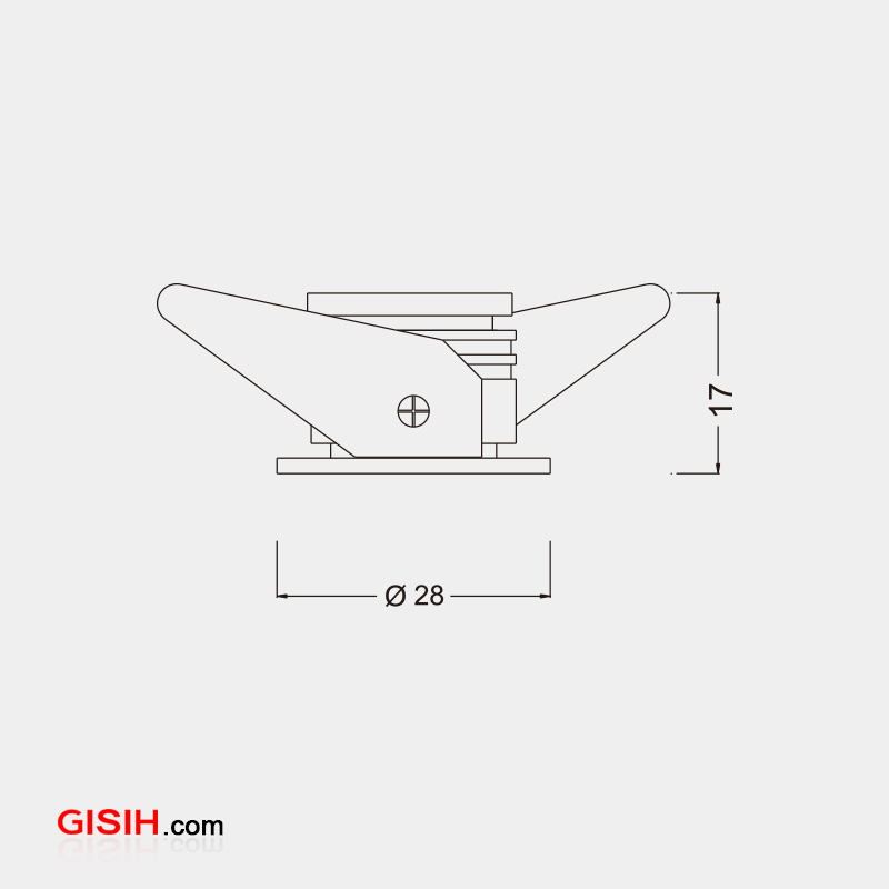 DC12V 2.2W LED Downlight LED Cabinet Light for Showcase LC7266A