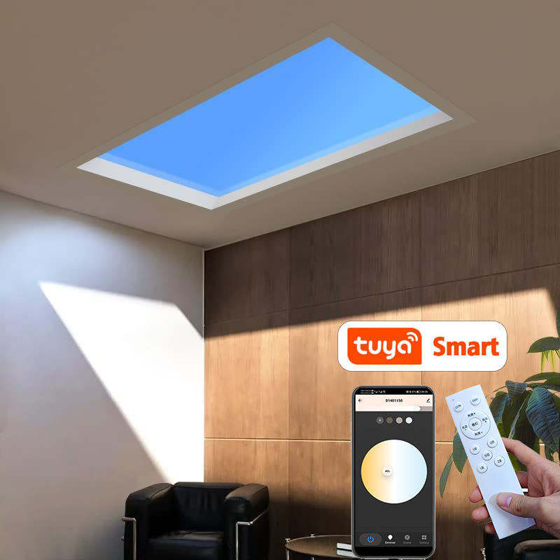 Artificial Virtual Skylight Sunlight Roof Blue LED Sky Skylight Ceiling Panel Light