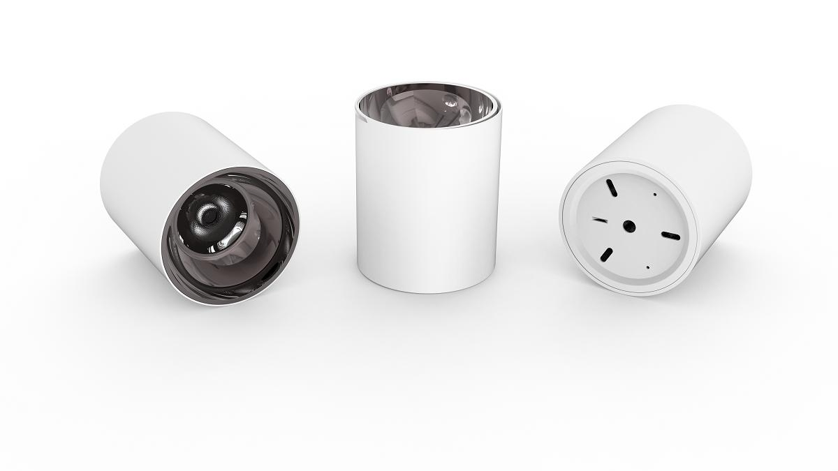 IP65 20W Commercial COB LED Multicolor Architectural Cylindrical Spot Downlight