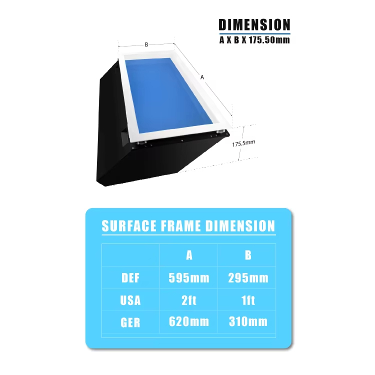 Artificial Skylight LED Blue Sky Design Recessed Panel Ceiling LED Light