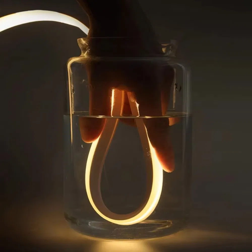 Silicone LED Neon Flex Strip Light 12/24V Custom Sizes Side Lightin IP67 Waterproof Outdoor Indoor Neon Rope Light for Wall, Garden, Building, Landscape