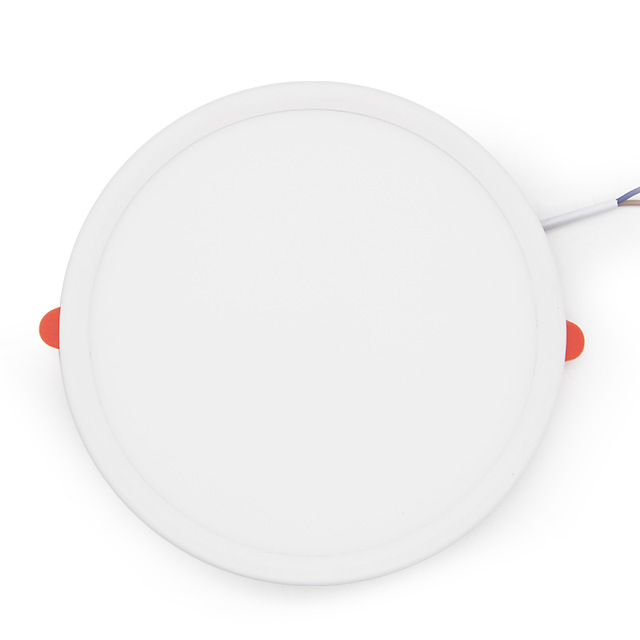 Free Sample Slim White Open Hole Adjustable Round Suspended Ceiling Recessed LED Panel Light 8W