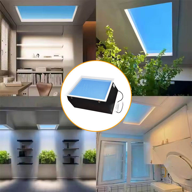 Smart Remote Control Embedded Clear Sky Light LED Skylight Ceiling Panel Light
