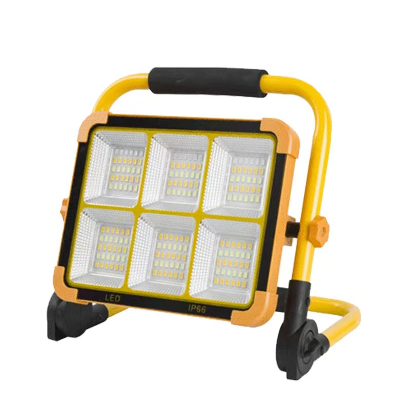 Solar-Powered Polysilicon LED Charging Emergency Lights Long-Range Outdoor Lighting with Large Capacity Batteries