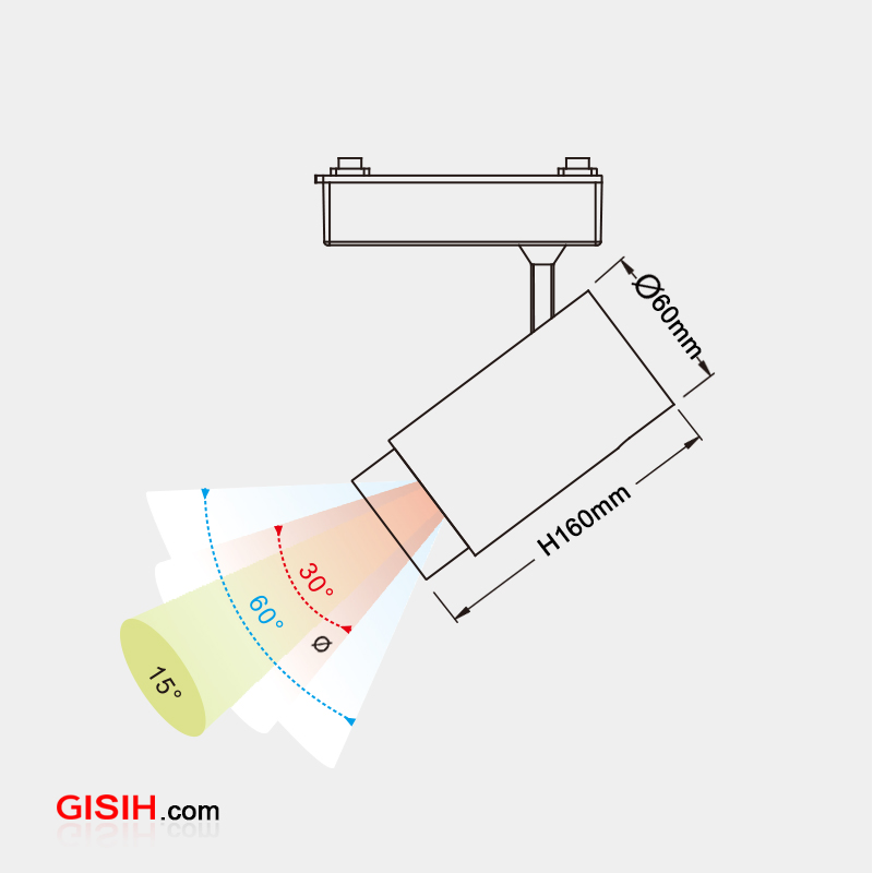 Hot Sale Factory Price 30W COB LED Track Light LC8307s