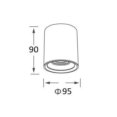 Ceiling Mounted Spotlight Low-Glare COB LED Architectural Lighting Project Aluminium