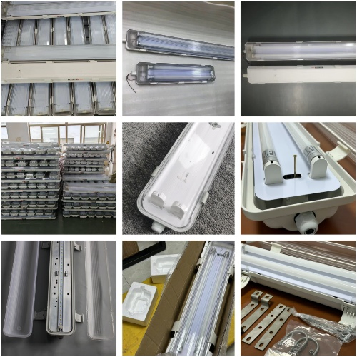 LED Explosion Proof Double Tube Emergency Light ATEX Fluorescent Batten Lamp 18*2W 24*2W 32*2W for Power Facilities