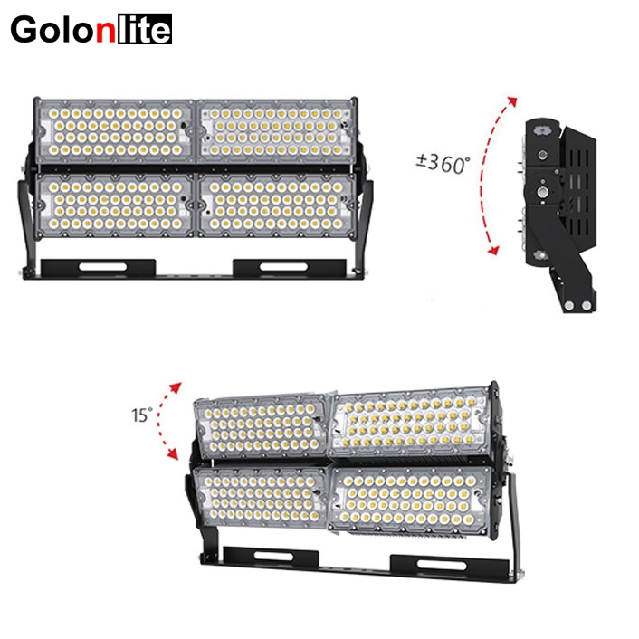 ETL Approval 190lm/W P50 IP66 Dim Football Stadium Sport Court 100W 150W 200W 250W 300W 600W 400W 500W 1000W 1200W 1500W Adjustable LED Flood Light